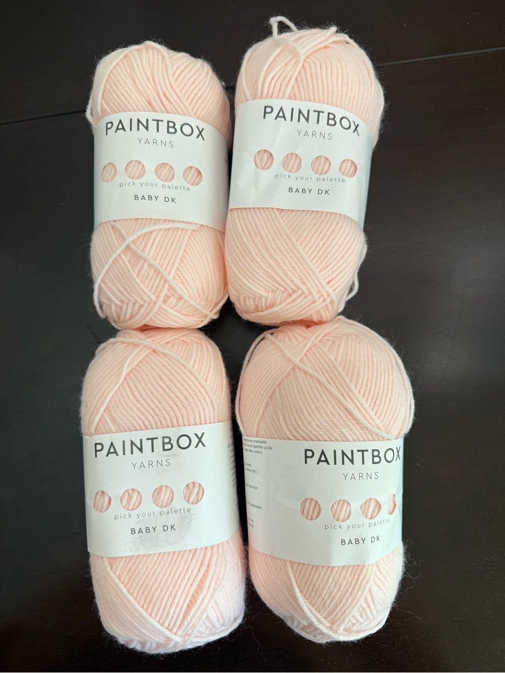 Paintbox Baby DK Soft Ballet Pink Yarn - 4 Pack